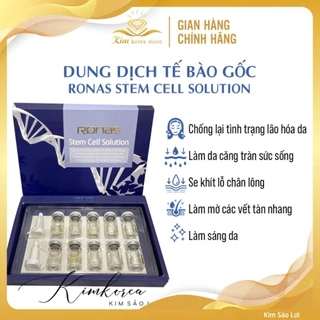 Tế bào gốc Ronas tái sinh căng bóng phục hồi da sau peel, sau lăn kim, laser [hộp 10 ống]