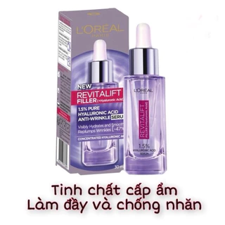 (Combo 4 Típx7.5ml =full 30ml) Serum Đậm Đặc siêu cấp ẩm & làm đầy giảm nếp nhăn Revitalift Pure Hyaluronic Acid 1.5%