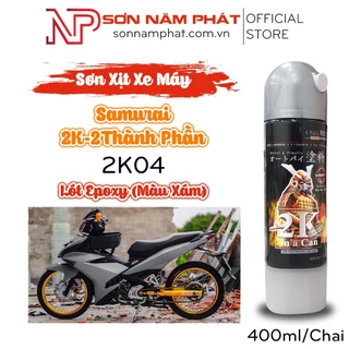 Sơn Xịt Samurai Sơn Lót 2K 2 Thành Phần Mã 2K04 Màu Xám