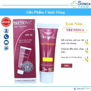 Kem Ngừa Nám, Tàn Nhang Tretiova 10g Hỗ Trợ Giảm Sạm Màu Da