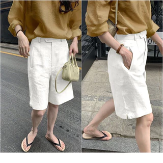 Quần short ngố linen thanh lịch