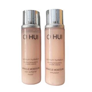 [20ml +20ml] Cặp sữa dưỡng - nước hoa hồng ohui Miracal Moisture siêu dưỡng ẩm, dưỡng da trắng hồng