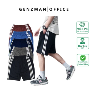 Quần Đùi Nam 3 SỌC - Quần Short nam vải thun 3 sọc thể thao mặc nhà GenzStore