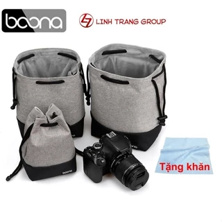 Túi đựng máy ảnh thời trang 3 lớp Baona BN-H006 BN-H007 BN-H008, tặng khăn lau lens - Oz120