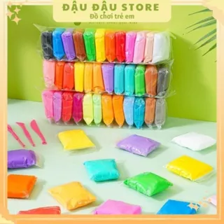 Đất Sét Nhật Tự Khô 36 Màu Cao Cấp Kèm Bộ Cây Dành Cho Bé Làm Butter Slime Trang Trí Đậu Đậu Store