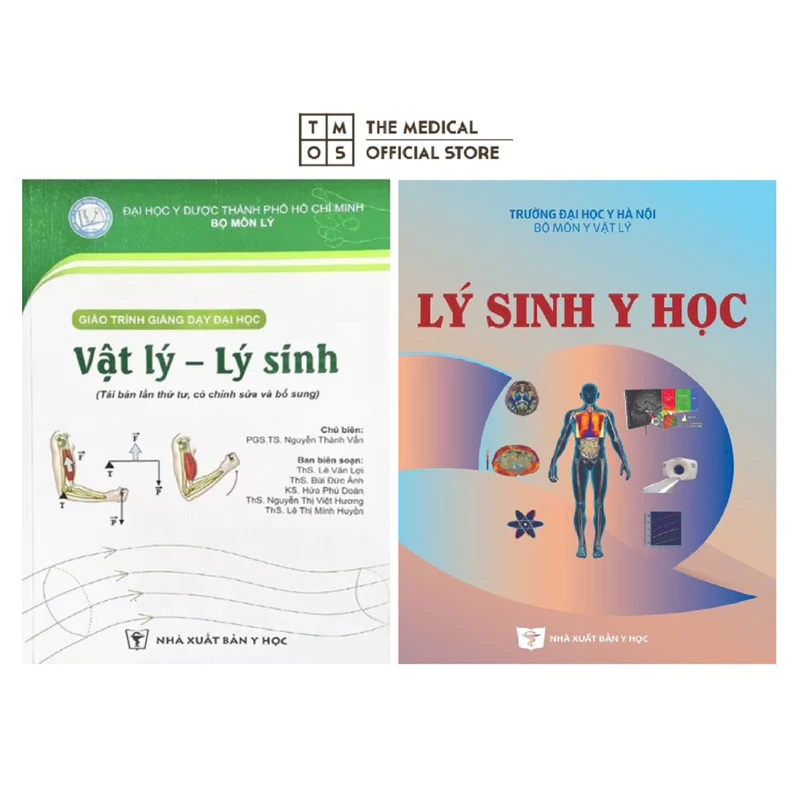 Sách - Combo Vật Lý - Lý Sinh và Lý Sinh Y Học ĐH Y Hà Nội Tmos