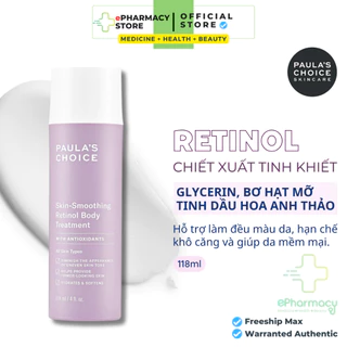 Kem dưỡng ẩm cơ thể mềm mịn - Paula's Choice Skin Smoothing Retinol Body Treatment 5800