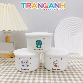 Bát thố sứ có nắp đậy Coco Bear