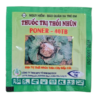 Viên trị thối nhũn Poner 40TB, Chuyên dùng cho lan, hoa hồng, rau màu bị bệnh thối nhũn, đốm thân, úng