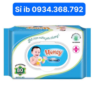 Giấy Ướt Không Mùi Honey Loại 80 Tờ