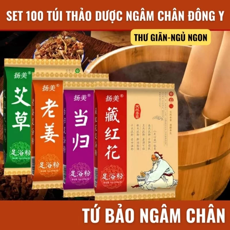 ( Bịch 100 túi lọc ) thảo dược ngâm chân đông y🔥Hot🔥