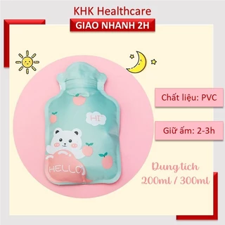 Túi chườm nóng/lạnh giảm đau bụng kinh hoạt tiết hoạt hình cute tiện dụng cho nữ