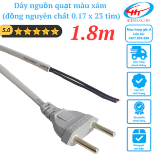 Dây nguồn quạt 1.8M , màu xám (đồng 0.17 x 23 tim)