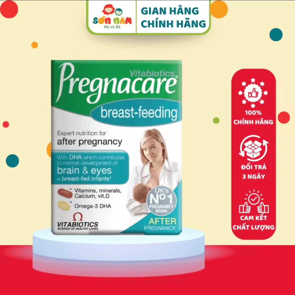 Vitamin Cho Mẹ Sau Sinh Pregnacare 84 Viên Anh Quốc, Hỗ Trợ Mẹ Khỏe Mạnh, Cung Cấp Đủ Dinh Dưỡng