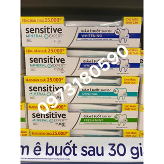 KEM ĐÁNH RĂNH P/S SENSITIVE GIẢM Ê BUỐT 100Gr tặng bàn chải