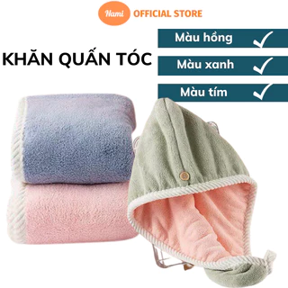 Khăn Quấn Tóc Nami Lau Tóc Nhanh Khô Loại Dày Siêu Thấm