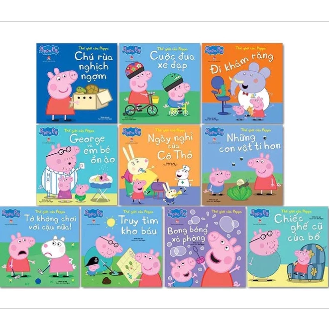 Sách - Combo Thế giới của Peppa (10 cuốn)