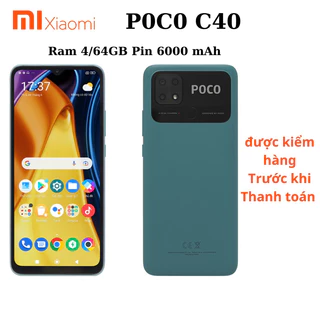 Điện thoại POCO C40/Redmi 10c Cũ 99%  Ram 4GB/64GB,Pin6000 IPS LCD 6.71" HD+