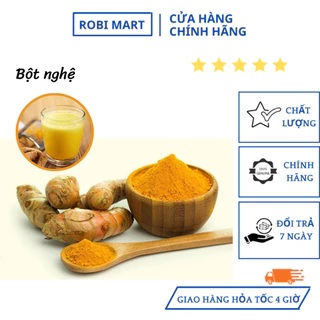 Bột nghệ vàng nguyên chất robimart sáng mịn, mờ thâm - gói 20g, 50g, 100g