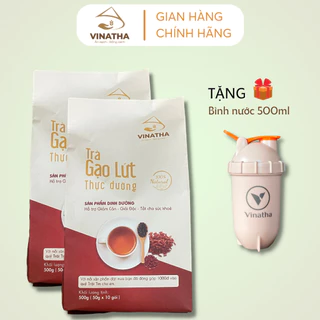 Combo 2 Trà Gạo Lứt Thực Dưỡng Vinatha 20 gói nhỏ (50 gram/gói)