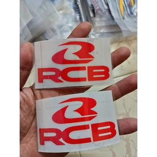 Bộ tem dán RCB màu đỏ cao cấp new