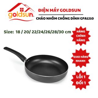 Chảo chống dính hợp kim nhôm đáy từ dùng cho mọi loại bếp nhiều kích cỡ Goldsun GPA1210