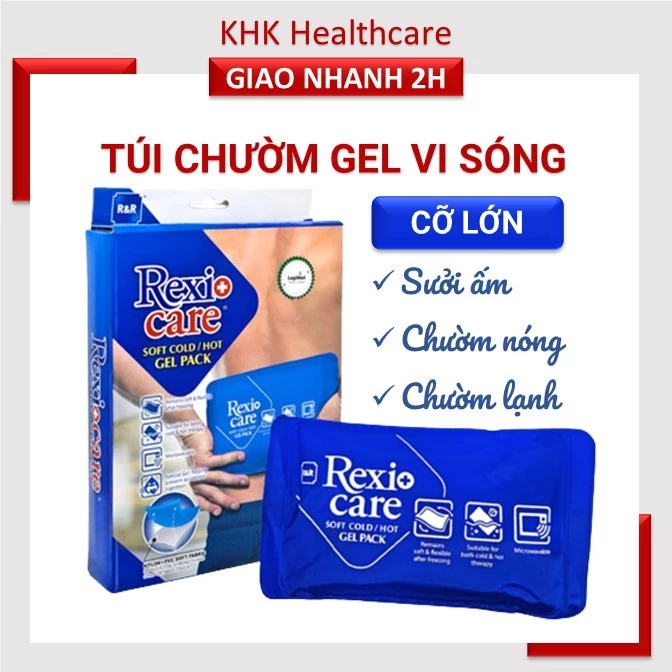 Túi chườm vi sóng Rexio Care (Đài Loan) cỡ lớn sưởi ấm, chườm nóng, chườm lạnh