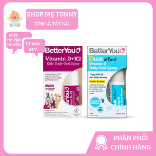 Vitamin D3, D+K2 Dạng Xịt Dlux Better You