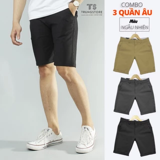 Combo 3 quần short tây âu nam 249k hàng shop, chat shop để lựa màu