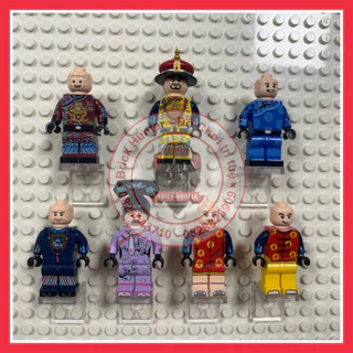 Minifigures mô hình lắp ráp nhân vật Hoàng Đế Càn Long , Thái giám , cung nữ , quan lại triều Mãn Thanh