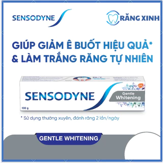 Kem đánh răng SENSODYNE Gentle Whitening 100g giúp giảm ê buốt hiệu quả và làm trắng răng tự nhiên,kemdanhrangsensodyne