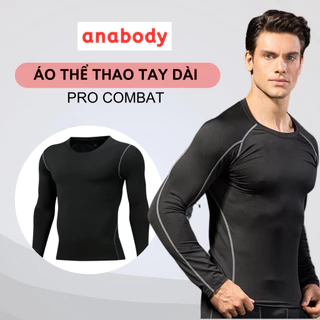 Áo Thể Thao Nam Giữ Nhiệt Tay Dài  Tập Gym Cao Cấp PRO COMBAT Bóng Đá Bóng Rổ Chơi Thể Thao