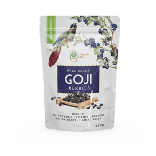 Hắc kỷ tử hoang dã (Kỷ tử đen) Wild Black Goji Berries (200g và 90g (30g x 3 gói))