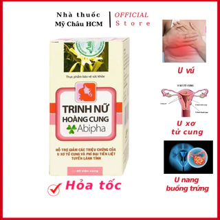 Trinh Nữ Hoàng Cung Abipha 60 Viên hỗ trợ phòng ngừa U vú, u nang buồng trứng, u xơ tử cung, u xơ tuyến tiền liệt