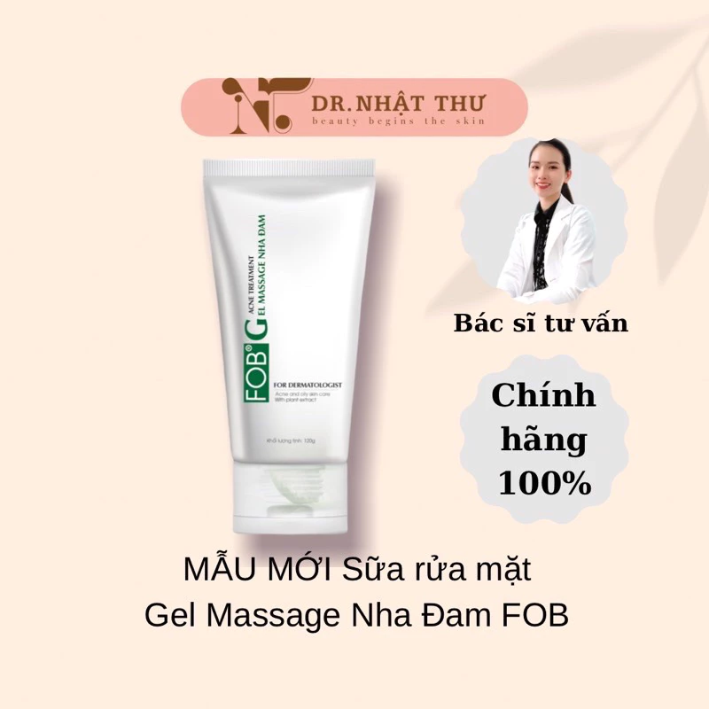 👩🏻‍⚕️[CHÍNH HÃNG] Mẫu Phòng Khám Sữa rửa mặt FOB Gel Massage Nha Đam