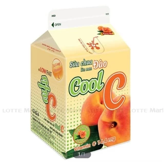 Sữa Chua Lên Men Cool C Hương Đào Hộp 450ml