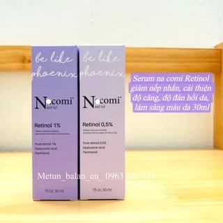 Serum Nacomi Retinol giảm nếp nhăn, cải thiện độ căng, độ đàn hồi da, làm sáng da 30ml- Nội địa Balan