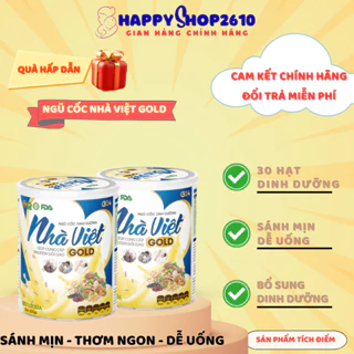 Ngũ cốc Nhà Việt Gold 500g mix 30 hạt dinh dưỡng cải thiện cân nặng bổ sung dinh dưỡng - Happy Shop