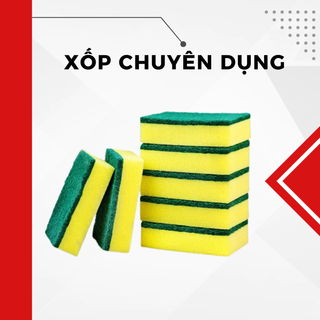 Miếng xốp tạo bọt, miếng mút chà rửa làm sạch bề mặt chuyên dụng