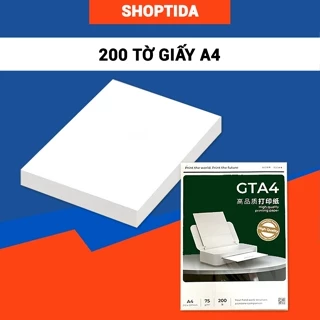 Giấy in A4, giấy photo Copy 75 gsm đều màu không gợn sóng, độ dày cao, chữ in không lem nhòe 500 tờ