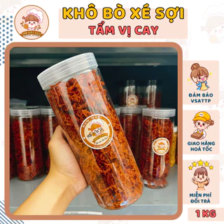 Khô bò xé sợi loại đặc biệt 1kg Ăn Vặt Vui thơm ngon đậm vị