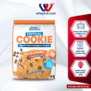 Bánh protein Applied Nutrition Critical Cookie 73g chính hãng