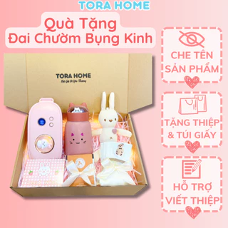 Quà tặng bạn gái đai chườm nóng và rung massage giảm đau bụng kinh nguyệt cho nữ thông minh tiện lợi Tora Home