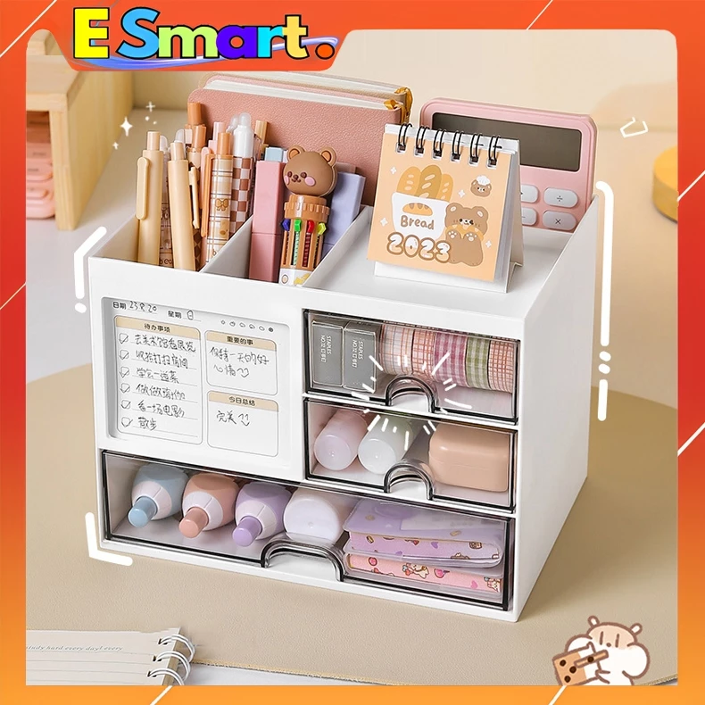 Tủ Đựng Đồ Đa Năng Để Bàn Cao Cấp - Hộp Đựng Đồ Mỹ Phẩm Mini Decor Bàn Học, Bàn Làm Việc Có Ngăn Kéo Xếp Chồng Tiện Lợi