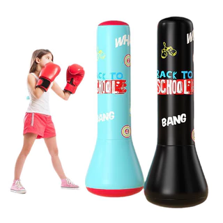 Trụ đấm bốc hơi BOXING tự cân bằng cao 1m2 tặng kèm bơm - Trò chơi vận động trẻ em