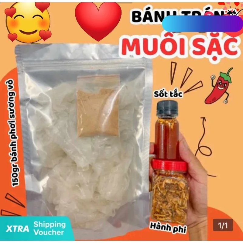 bánh rìa+sốt tắc+hành phi+muối sặc