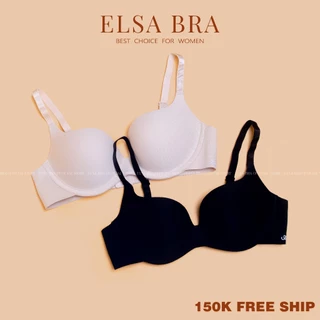 Áo Lót Nữ 2 Dây ELSA BRA Đệm Dày Nâng Ngực Tạo Khe Định Hình Vòng Một - 2233