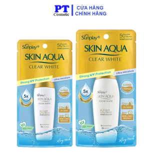 Sữa Chống Nắng Dưỡng Da Sáng Mịn Sunplay Skin Aqua  55g/25g Clear White SPF50+ PA++++