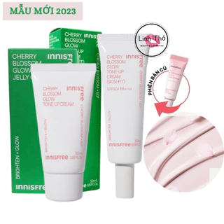 [New 2023] Kem dưỡng trắng da Innisfree Jeju Cherry Blossom Skin-Fit Tone-up Cream SPF 50+PA++++ 50ML