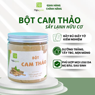 Bột Cam Thảo Nguyên Chất Sấy Lạnh Hapuganic Mặt Nạ Giảm Mụn, Sáng Da 100g